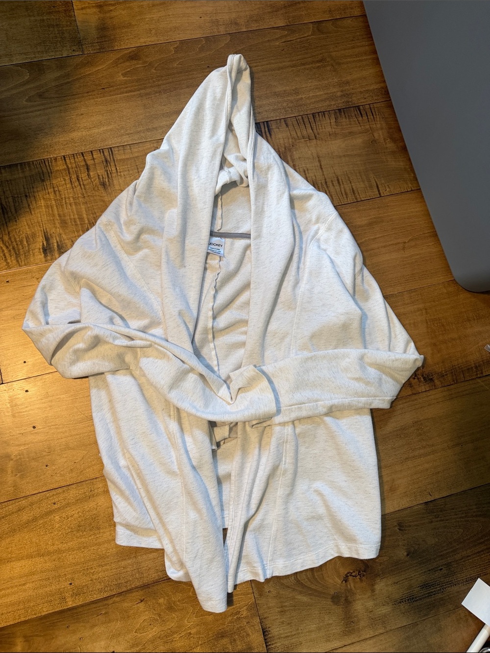 Jockey white Hooded Open Cardigan